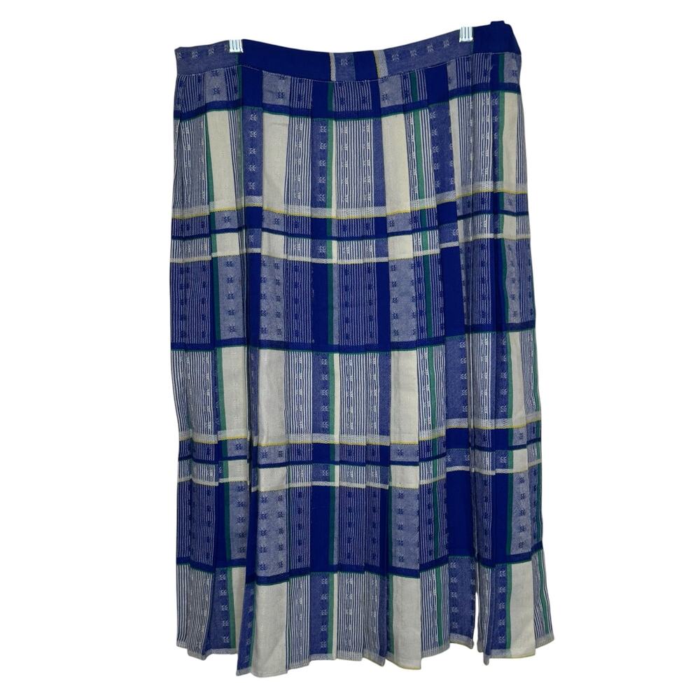 Evan Picone 100% Worsted Wool Union Made in USA Size 16 Pleated Midi Skirt